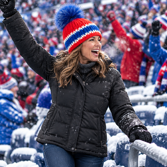 Buffalo Colorway™ No. 09 worn in a snowy outdoor football setting
