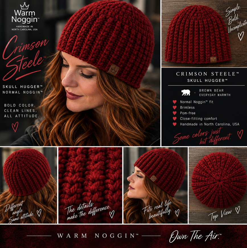 Crimson Steel Skull Hugger