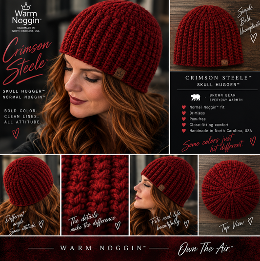 Crimson Steel Skull Hugger