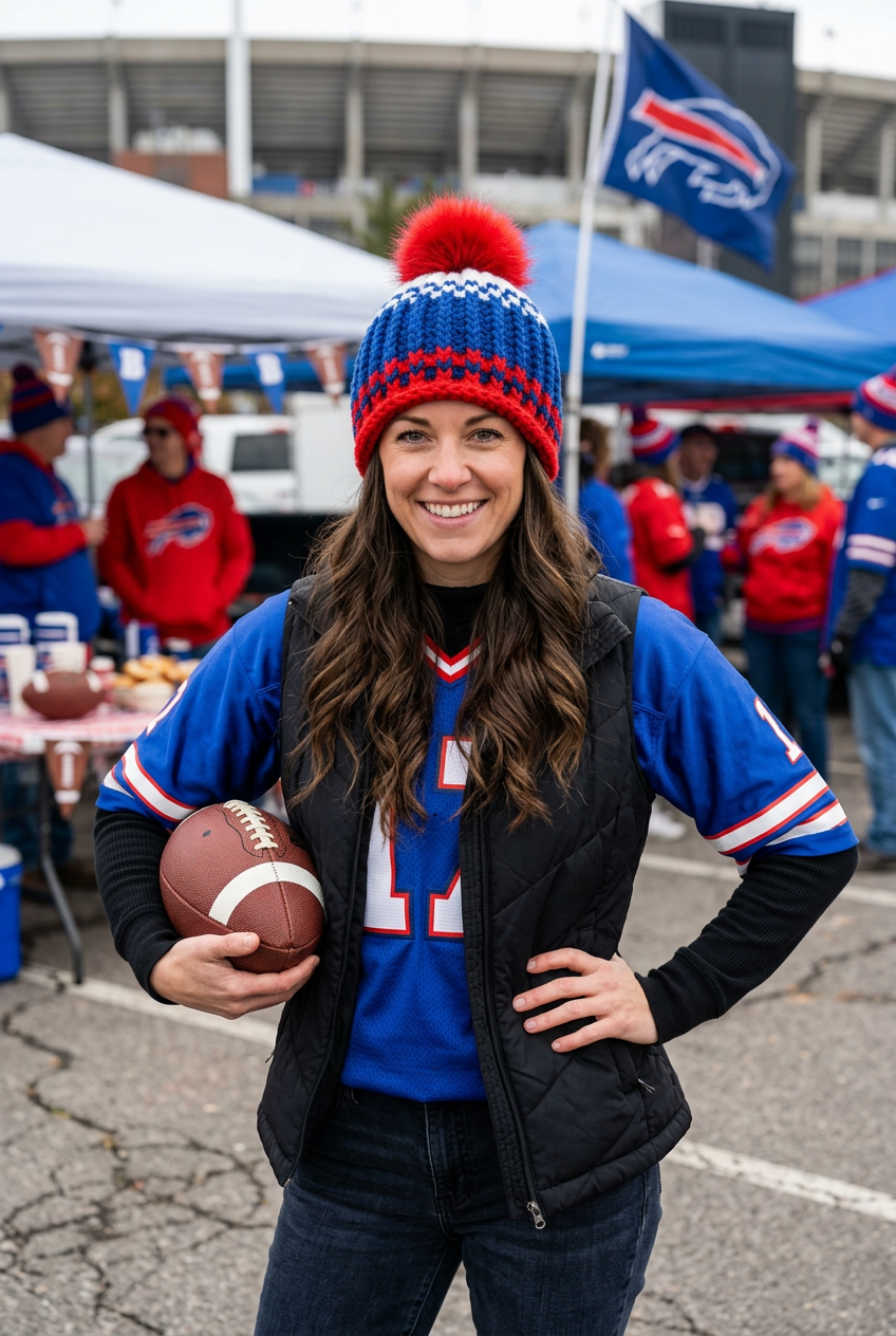 Buffalo football tailgate lifestyle photograph