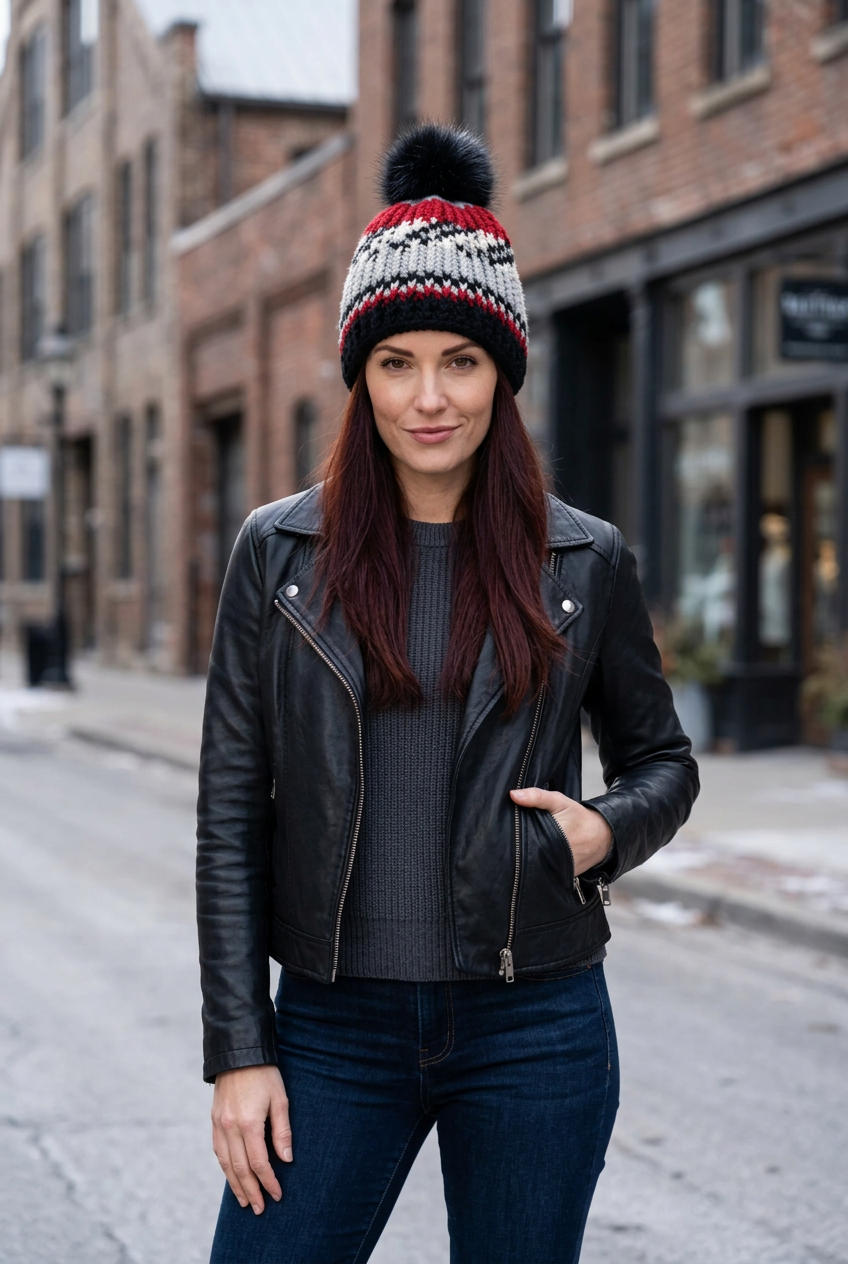 Eye of the Storm No. 6 winter lifestyle portrait