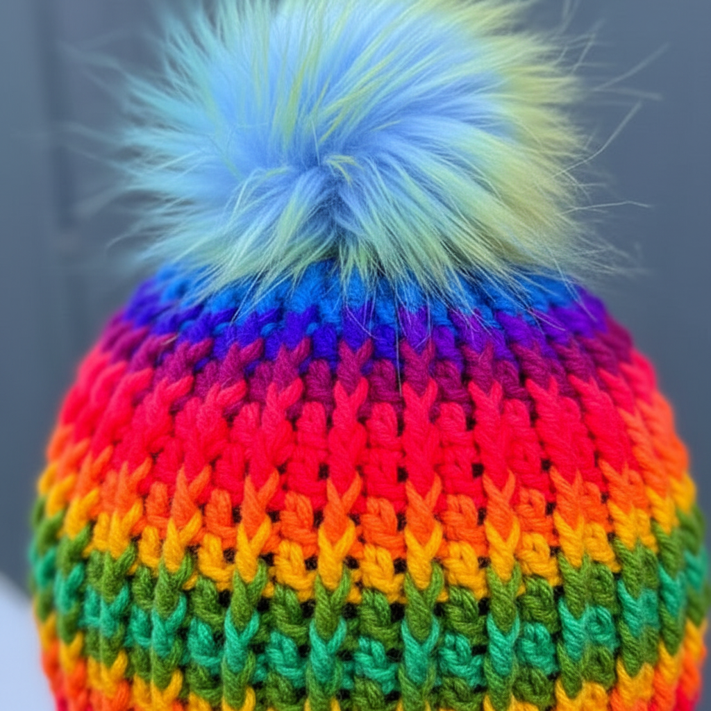 Matching companion Prism Current crochet close up

