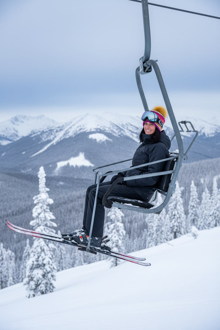 Sunset Sorbet Ski Lift